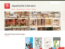Tablet Screenshot of japanliteratur.net